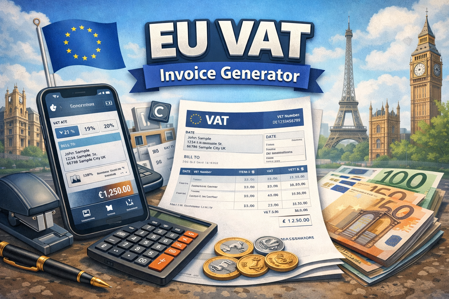 How to Create EU VAT Invoices on iPhone (Step-by-Step)